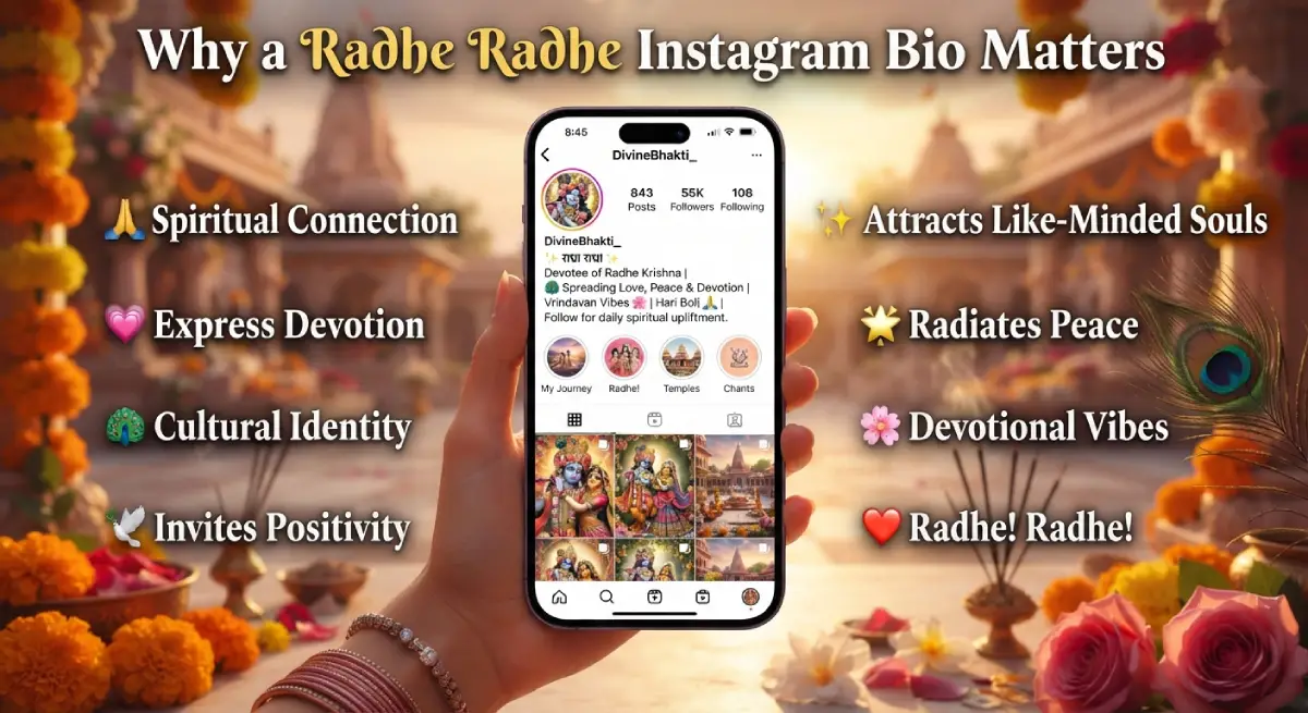 Why a Radhe Radhe Instagram Bio Matters