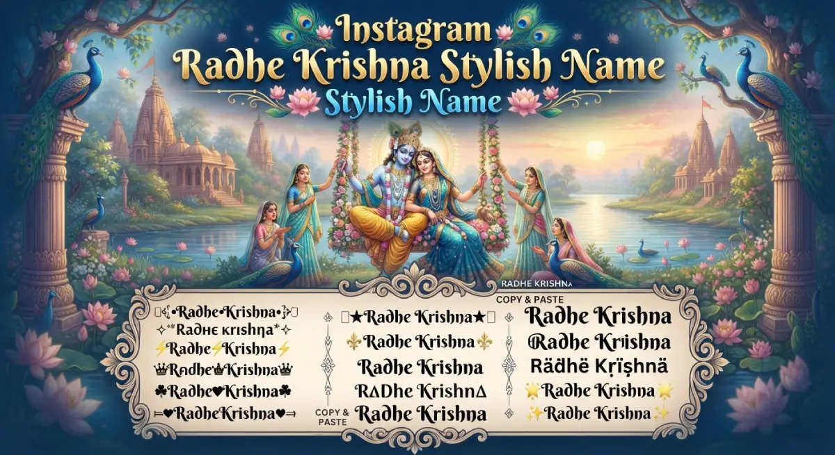 Instagram Radhe Krishna Stylish Name