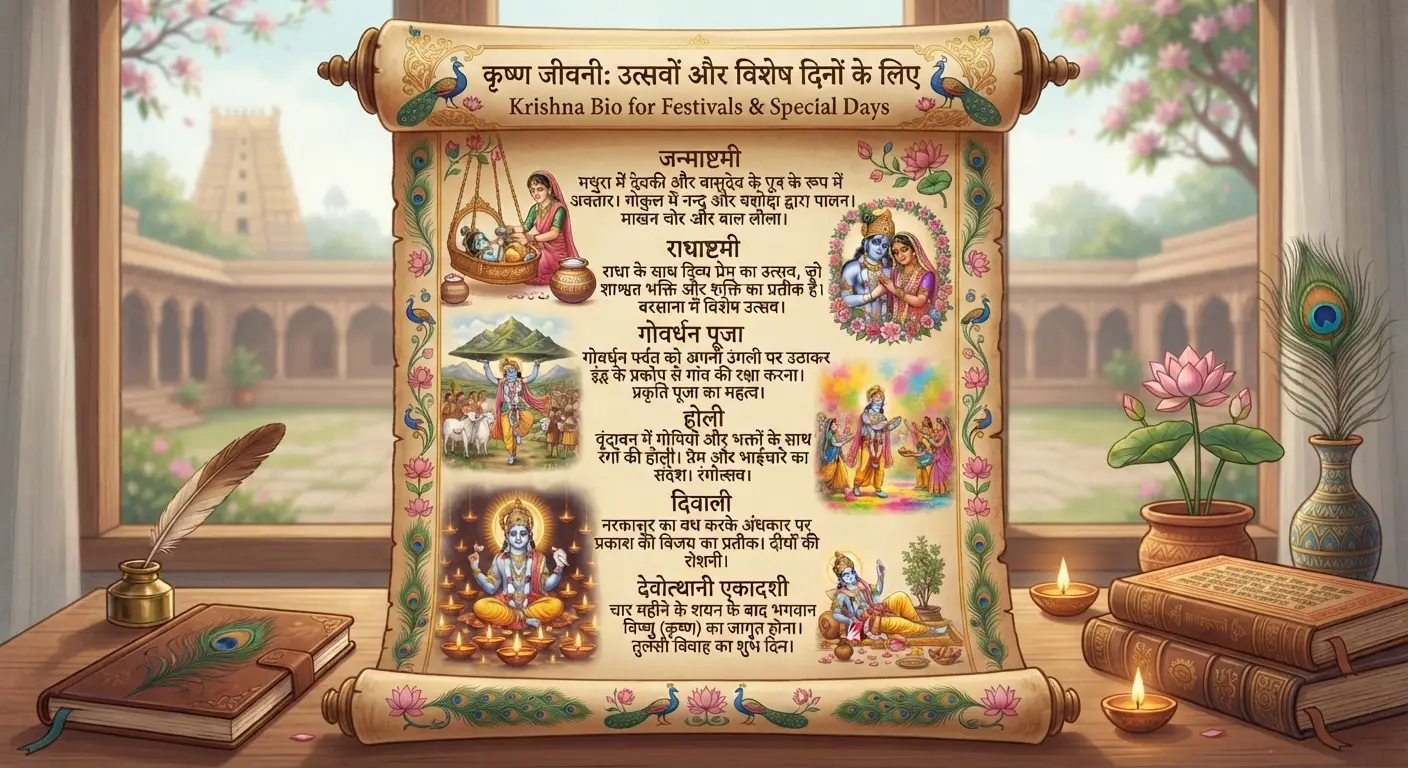 Krishna Bio for Festivals & Special Days