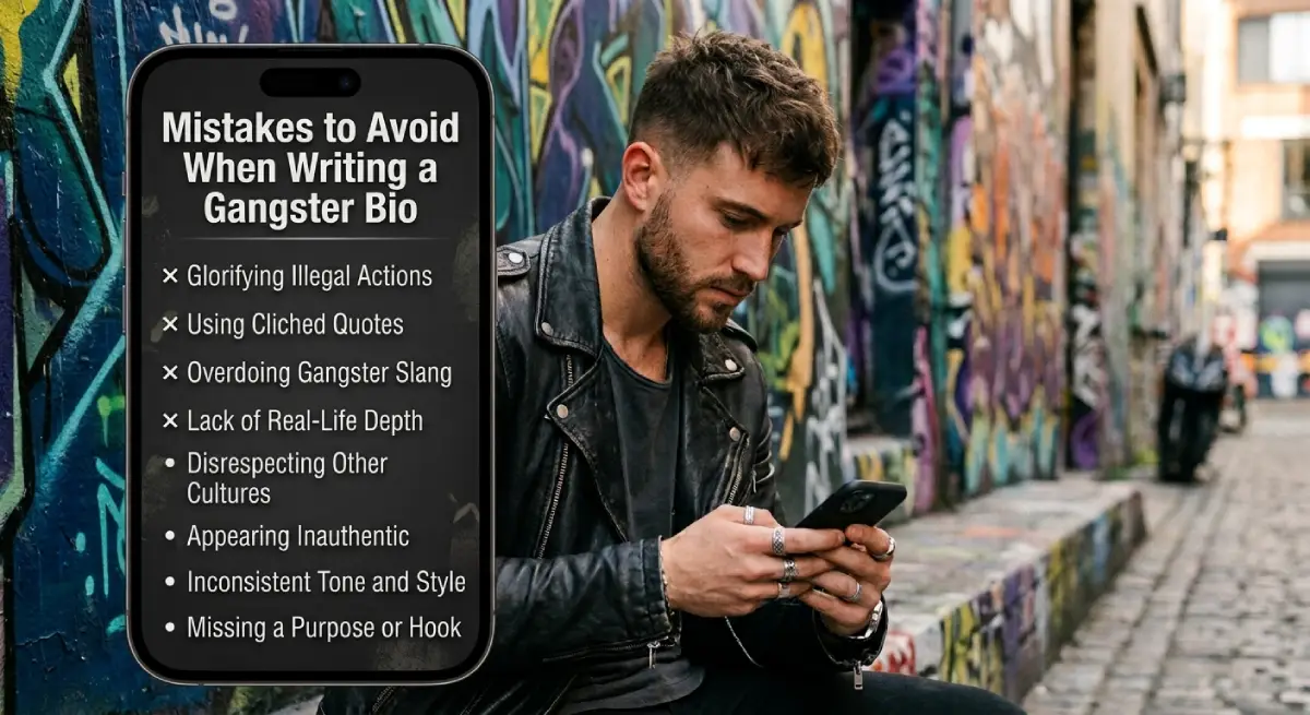 Mistakes to Avoid When Writing a Gangster Bio