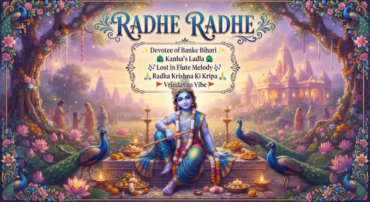 Radhe Radhe Instagram Bio for Boys