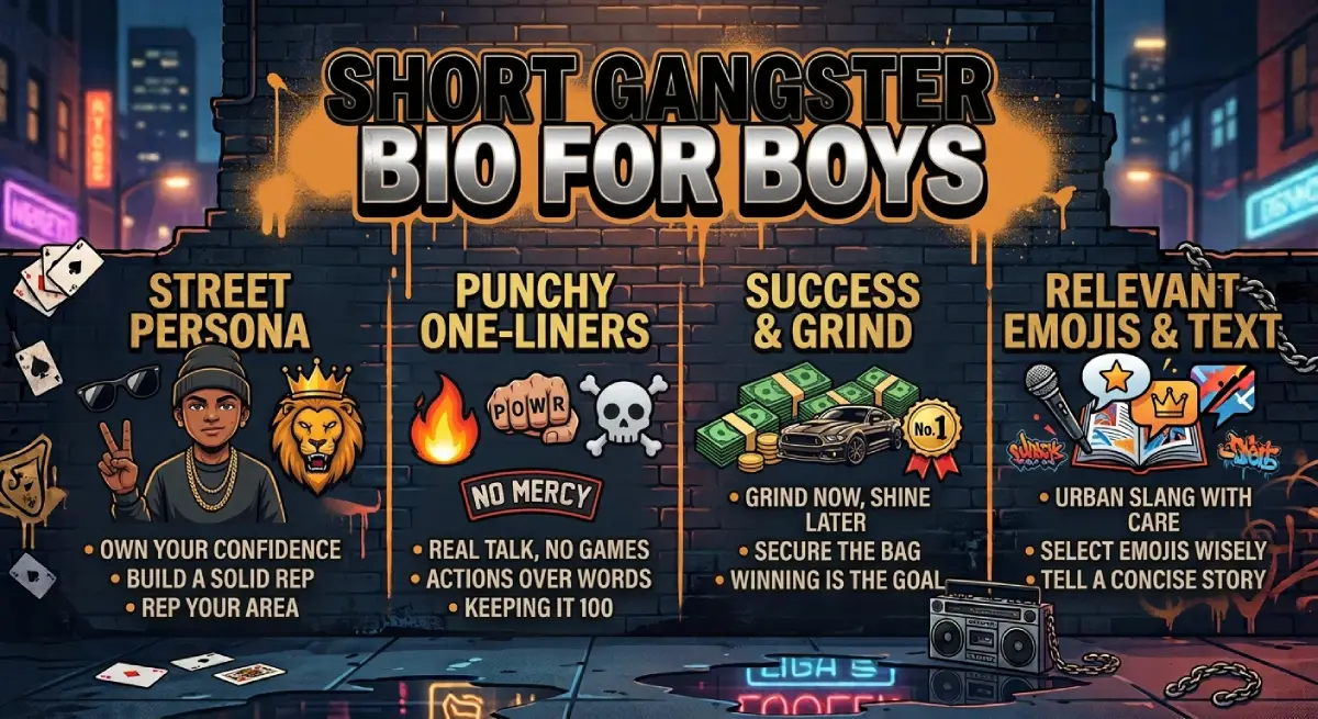 Short Gangster Bio for Boys