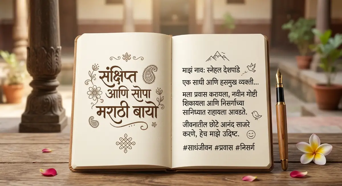 Short & Simple Marathi Bio