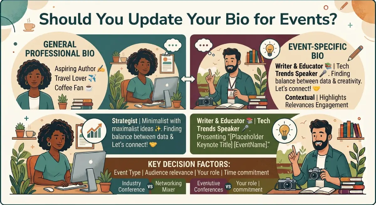 Should You Update Your Bio for Events?