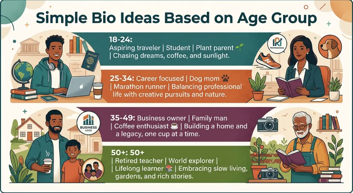 Simple Bio Ideas Based on Age Group