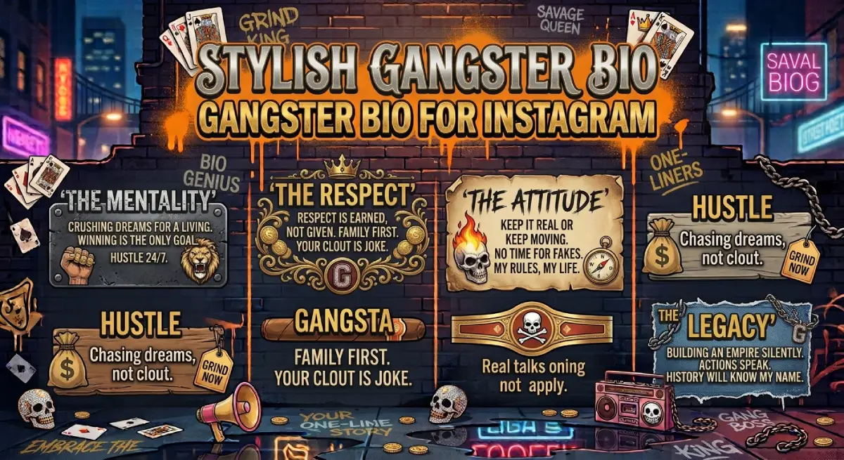 Stylish Gangster Bio with Attitude Fonts