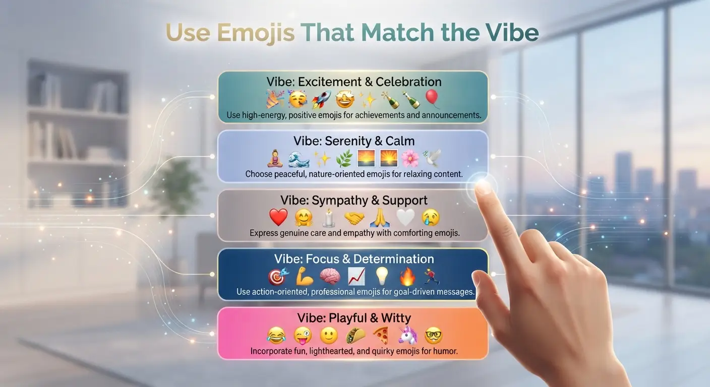 Use Emojis That Match the Vibe