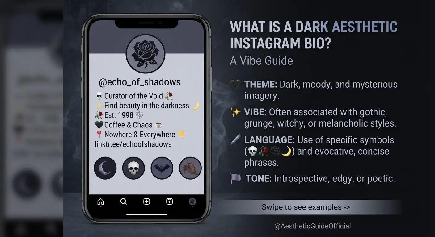 What Is a Dark Aesthetic Instagram Bio?