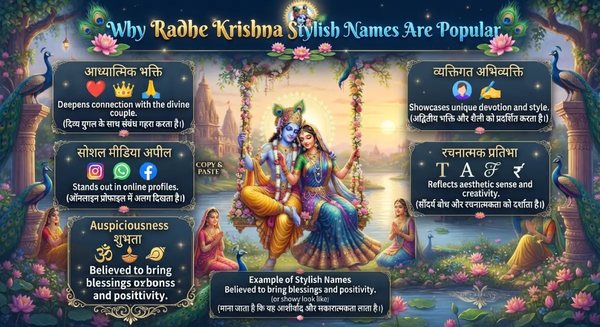Why Radhe Krishna Stylish Names Are Popular