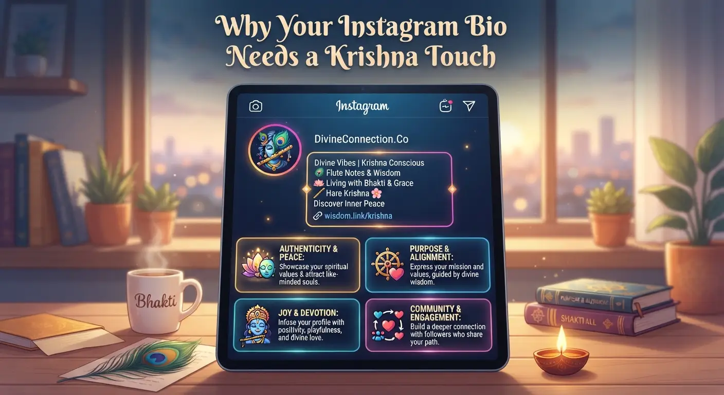 Why Your Instagram Bio Needs a Krishna Touch