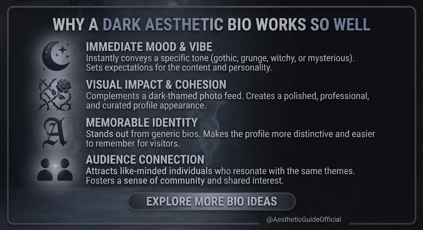Why a Dark Aesthetic Bio Works So Well