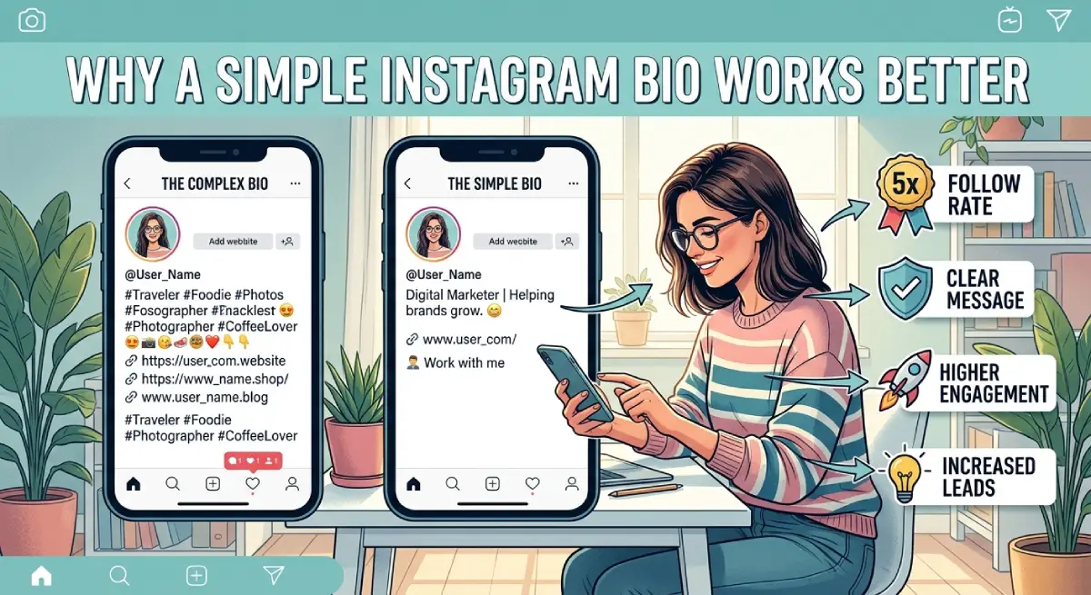 Why a Simple Instagram Bio Works Better