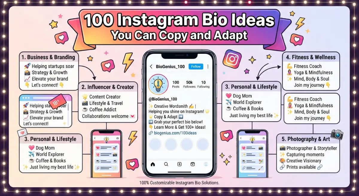 100 Instagram Bio Ideas You Can Copy and Adapt