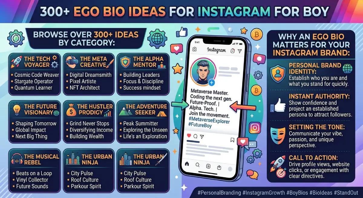 300+ Ego Bio for Instagram for Boy