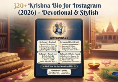 320+ Krishna Bio for Instagram (2026) – Devotional & Stylish