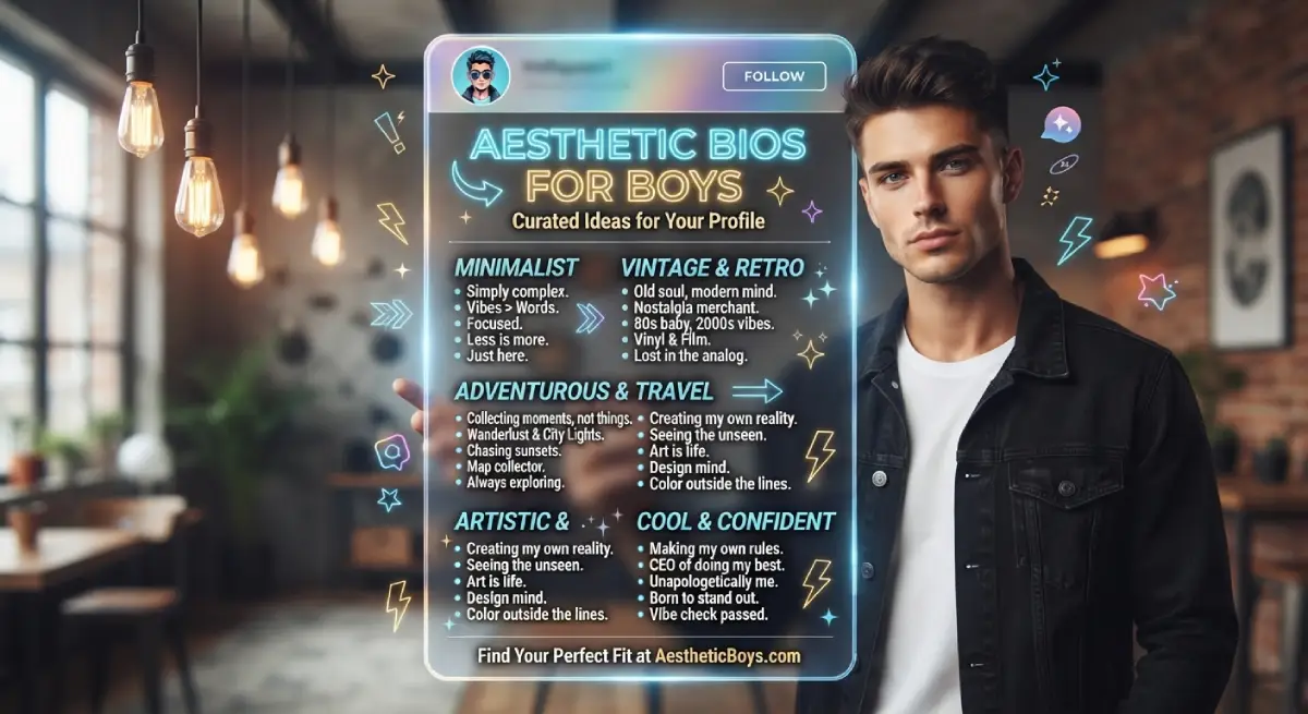 Aesthetic Bios for Boys