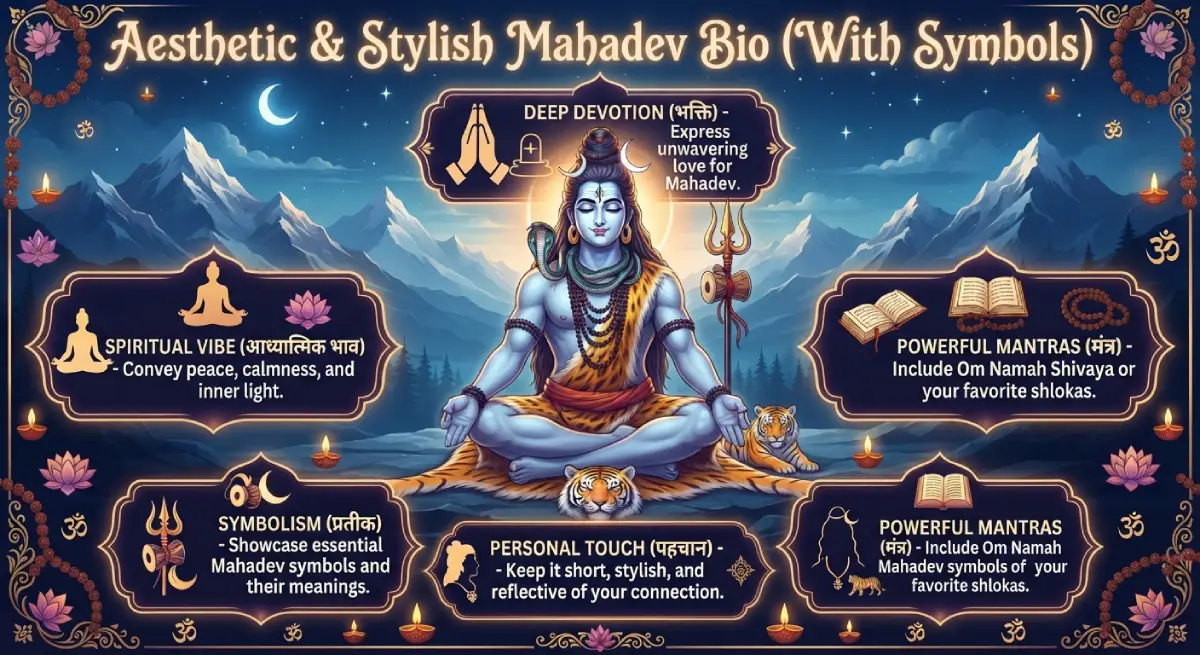 Aesthetic & Stylish Mahadev Bio (With Symbols)