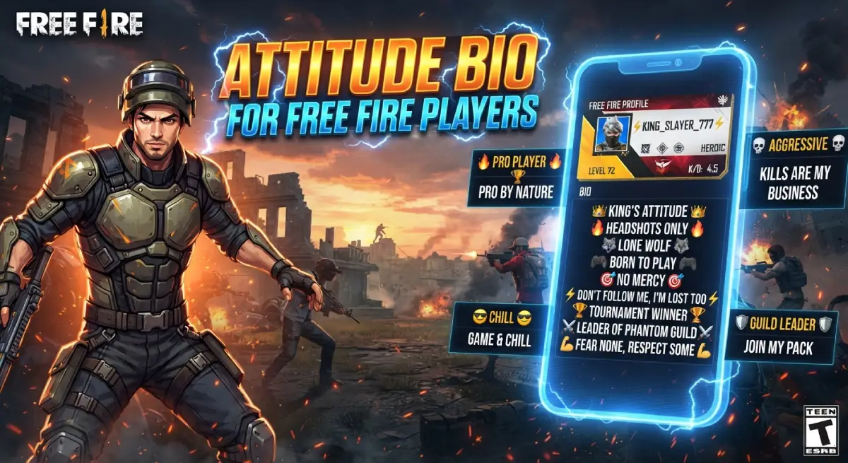 Attitude Bio for Free Fire Players