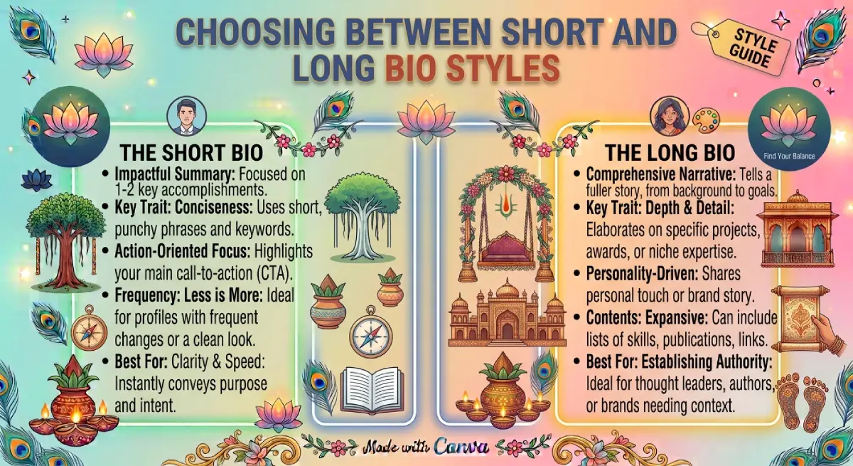 Choosing Between Short and Long Bio Styles