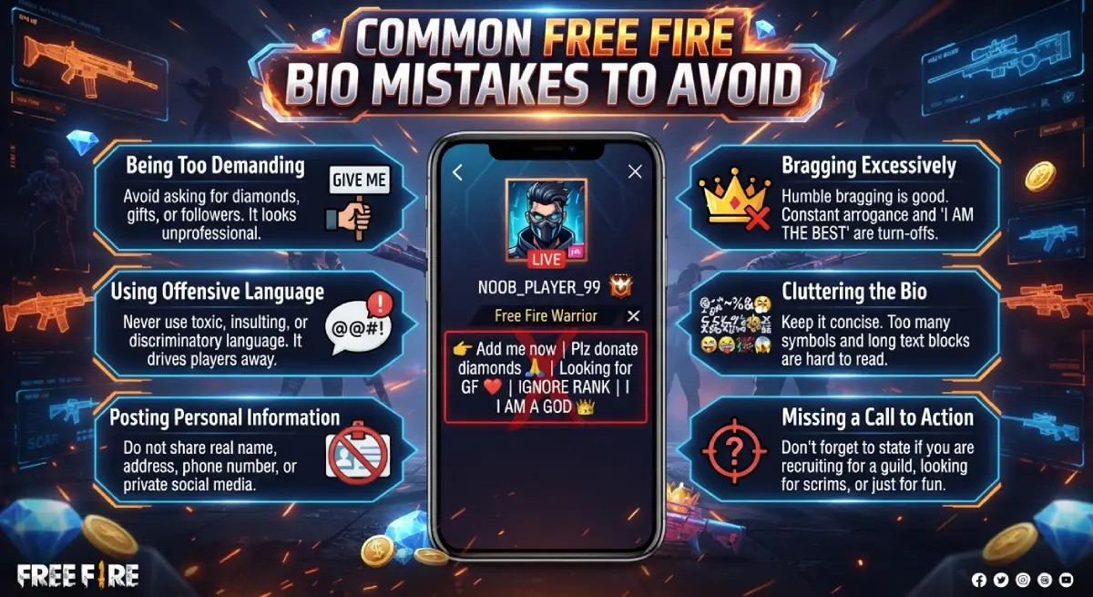 Common Free Fire Bio Mistakes to Avoid