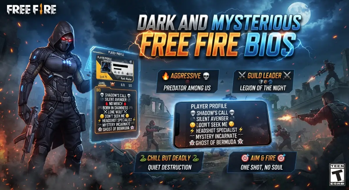 Dark and Mysterious Free Fire Bios