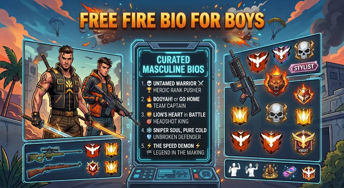 Free Fire Bio for Boys