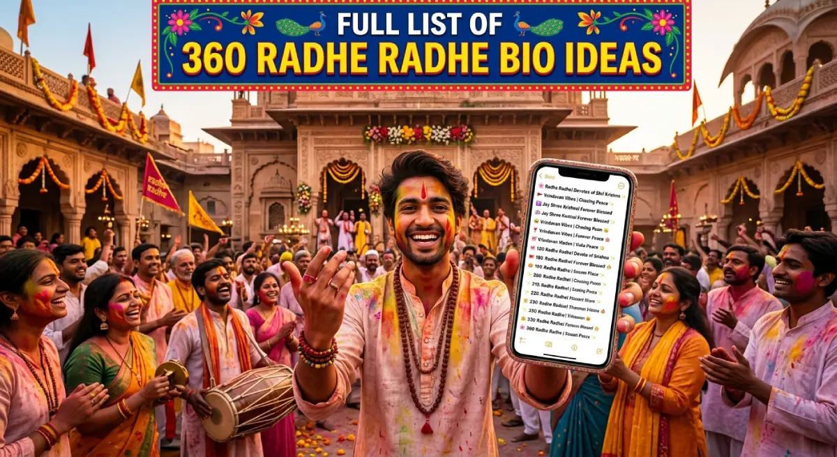 Full List of 360 Radhe Radhe Bio Ideas