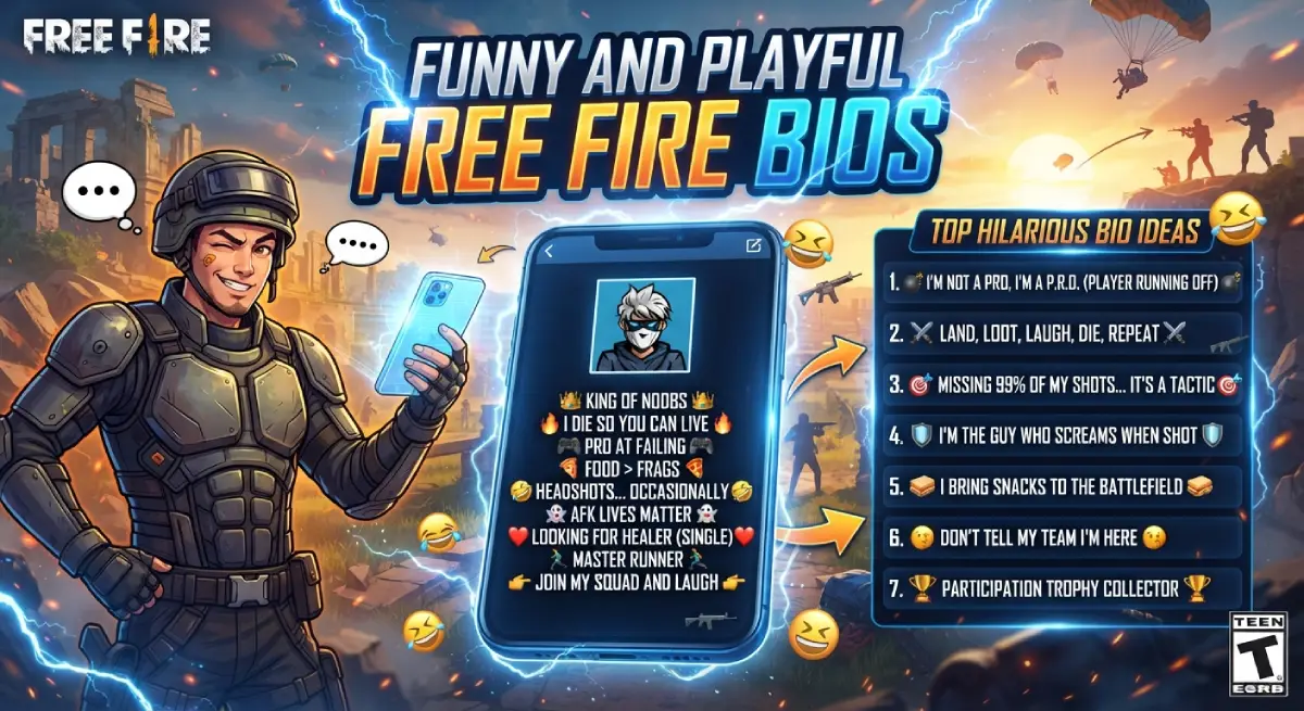 Funny and Playful Free Fire Bios
