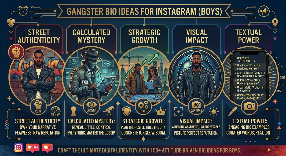 Gangster Bio for Instagram for Boys