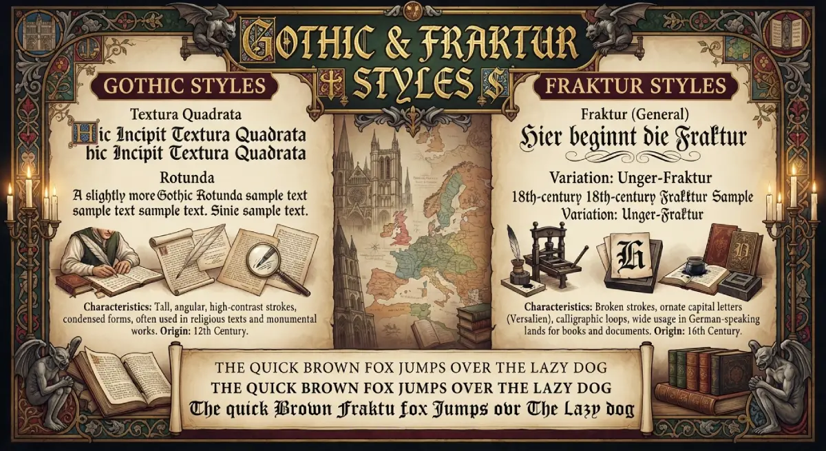 Gothic & Fraktur Styles