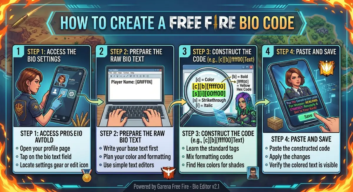 How to Create a Free Fire Bio Code