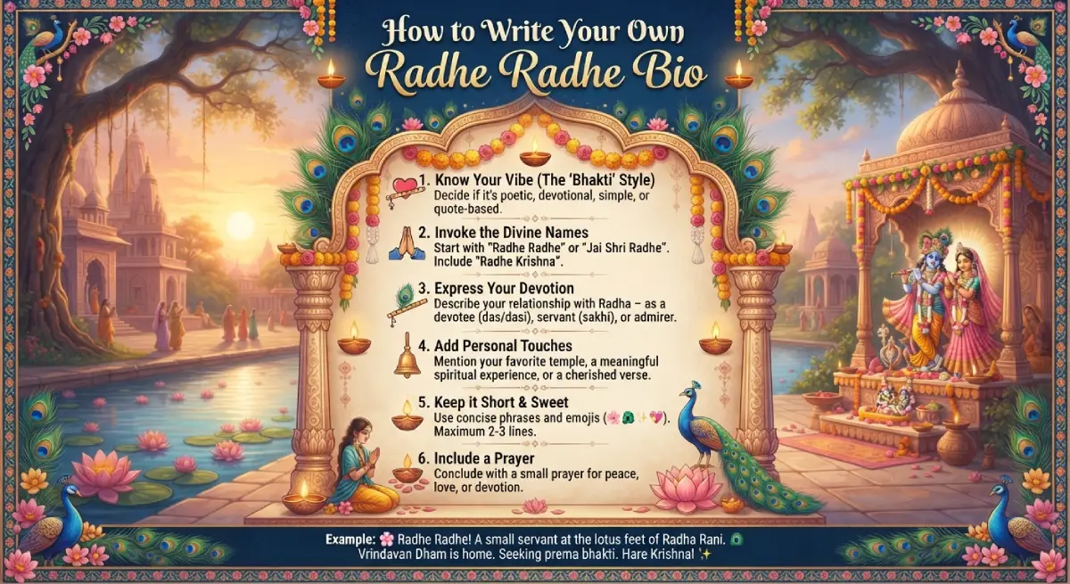 How to Write Your Own Radhe Radhe Bio