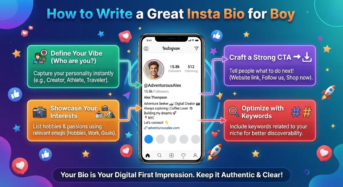 How to Write a Great Insta Bio for Boy