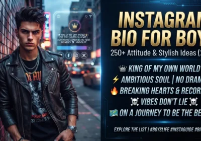 Instagram Bio for Boys: 250+ Attitude & Stylish Ideas (2026)