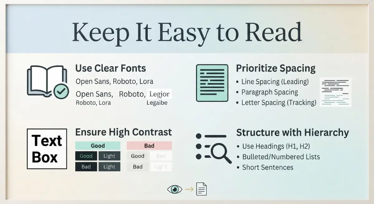 Keep It Easy to Read