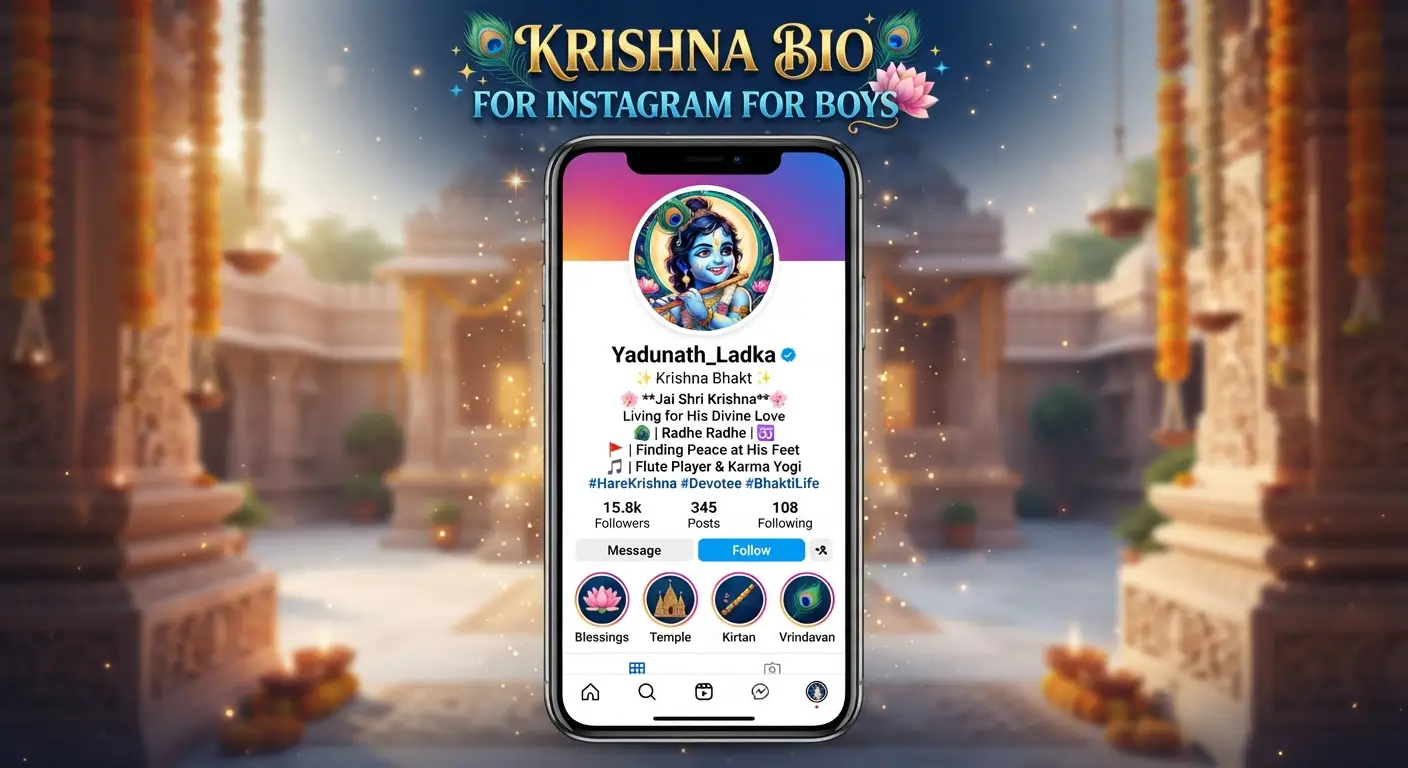 Krishna Bio for Instagram for Boys