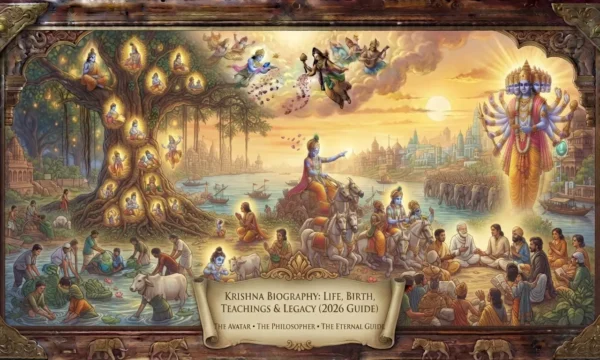 Krishna Biography: Life, Birth, Teachings & Legacy (2026 Guide)