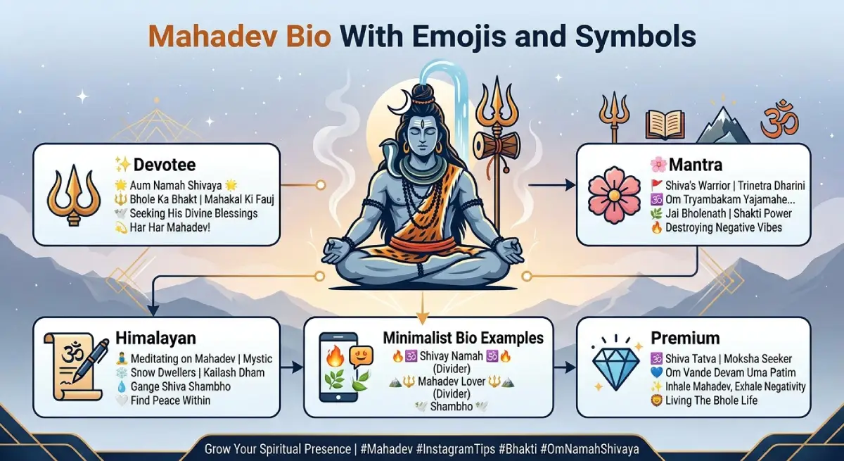Mahadev Bio With Emojis and Symbols