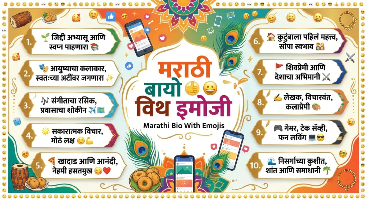 Marathi Bio With Emojis