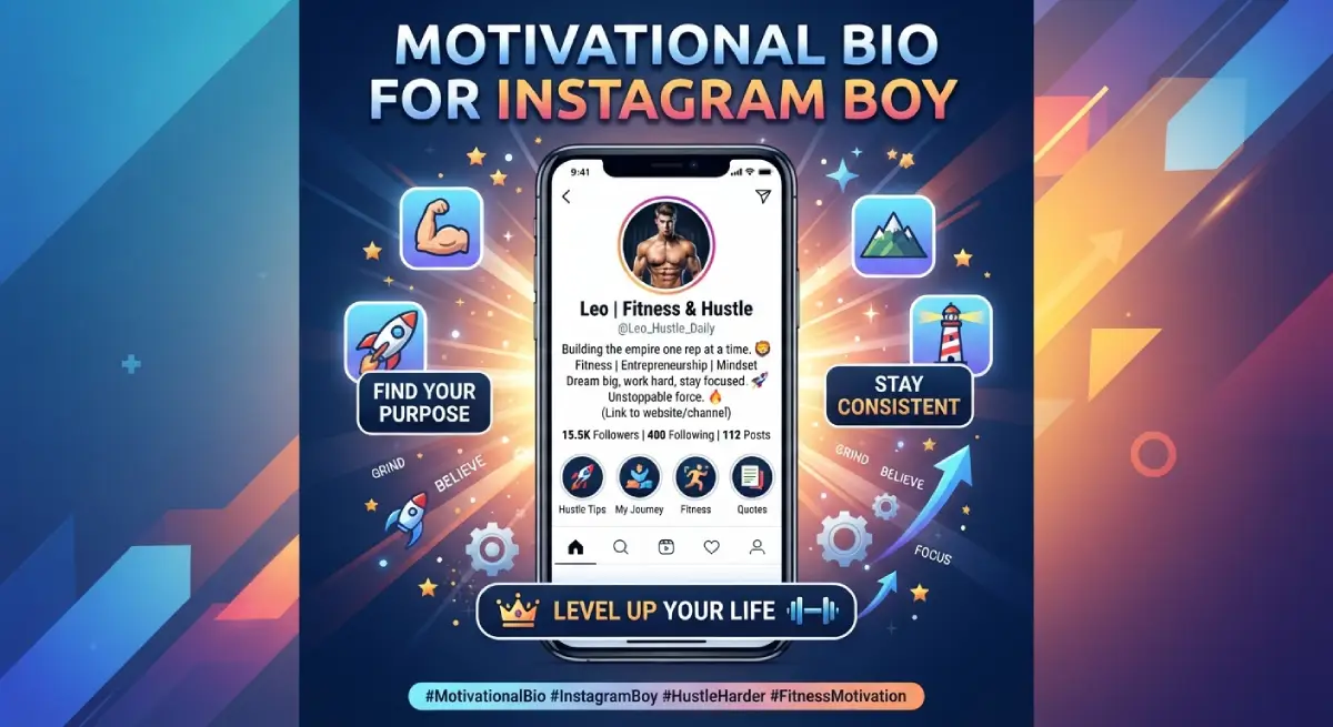 Motivational Bio for Instagram Boy