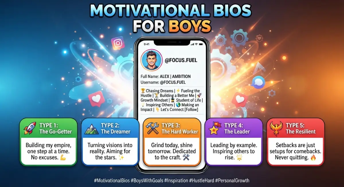 Motivational Bios for Boys