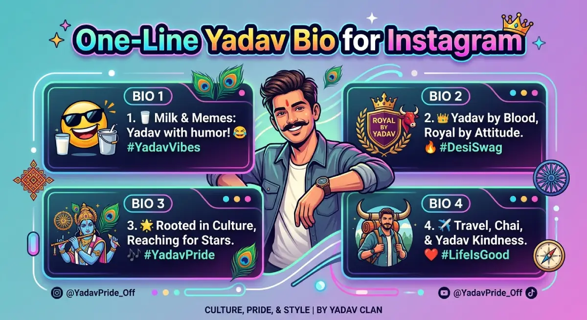 One-Line Yadav Bio for Instagram