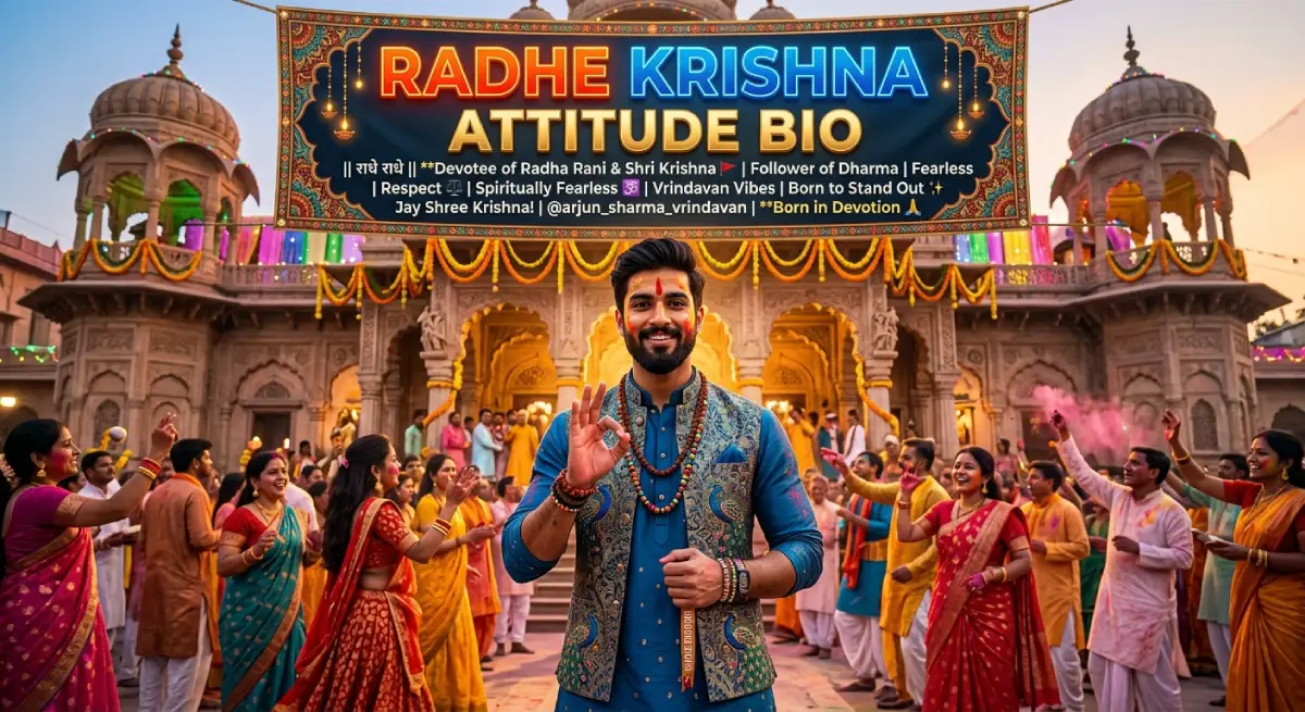 Radhe Krishna Attitude Bio