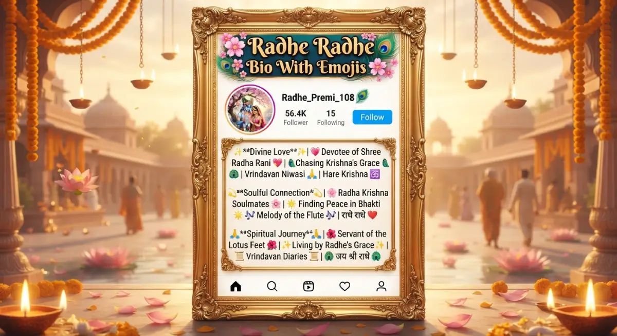 Radhe Radhe Bio With Emojis