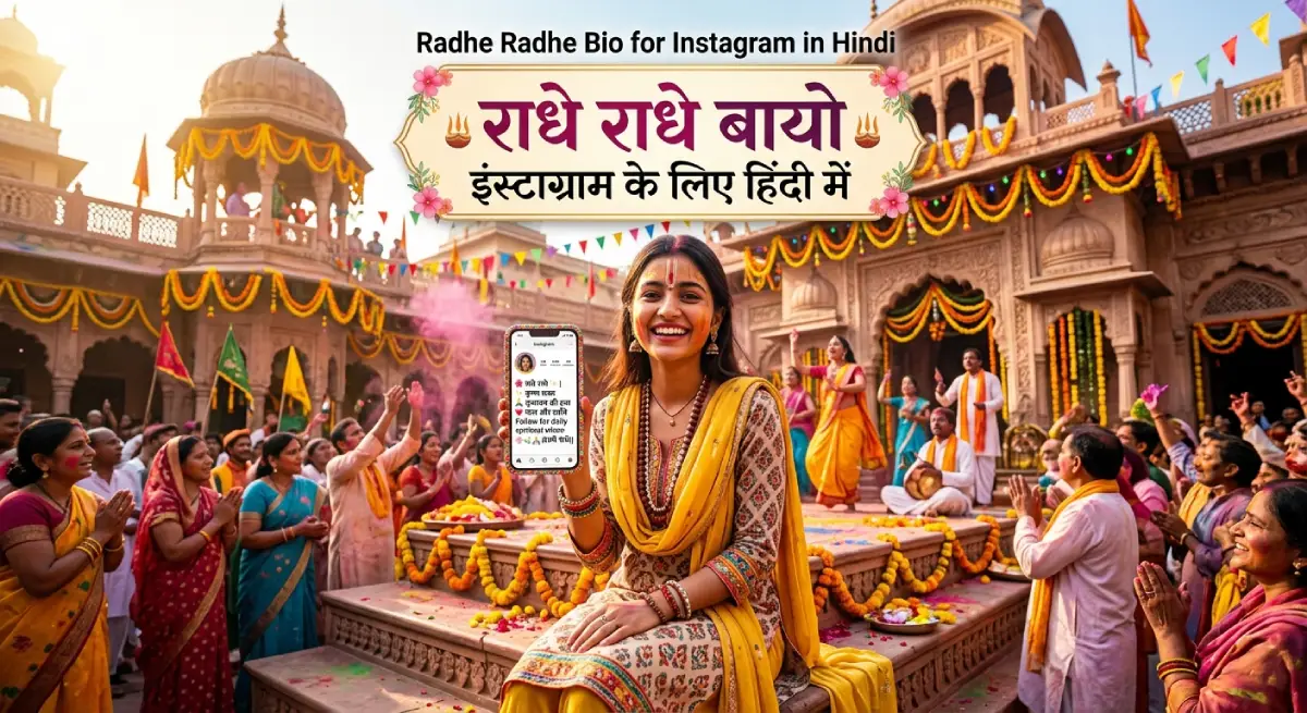 Radhe Radhe Bio for Instagram in Hindi