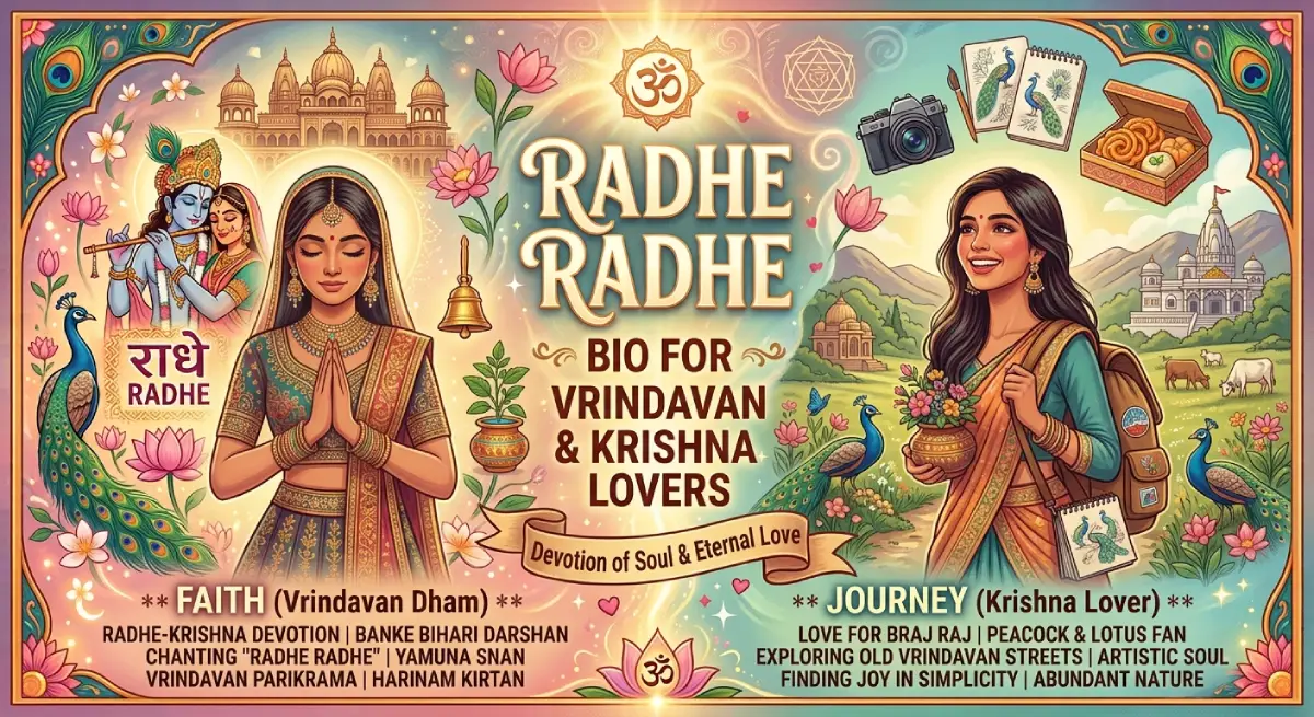 Radhe Radhe Bio for Vrindavan & Krishna Lovers