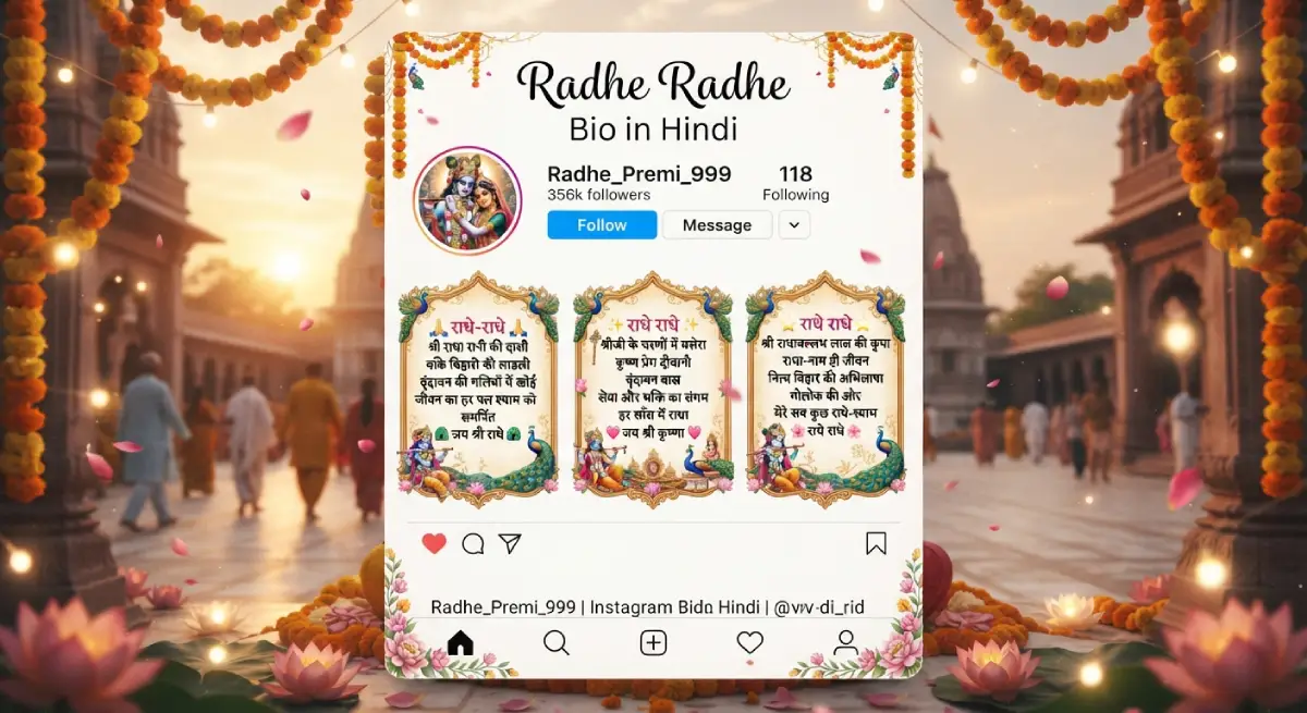 Radhe Radhe Bio in Hindi