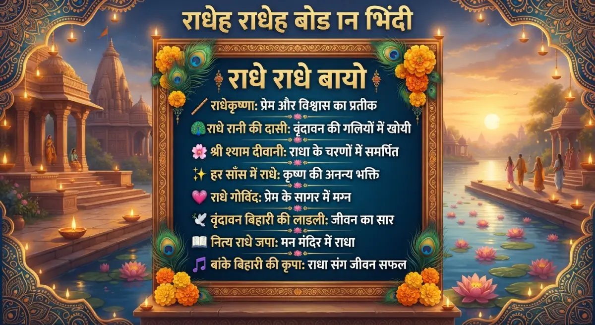 Radhe Radhe Bios in Hindi