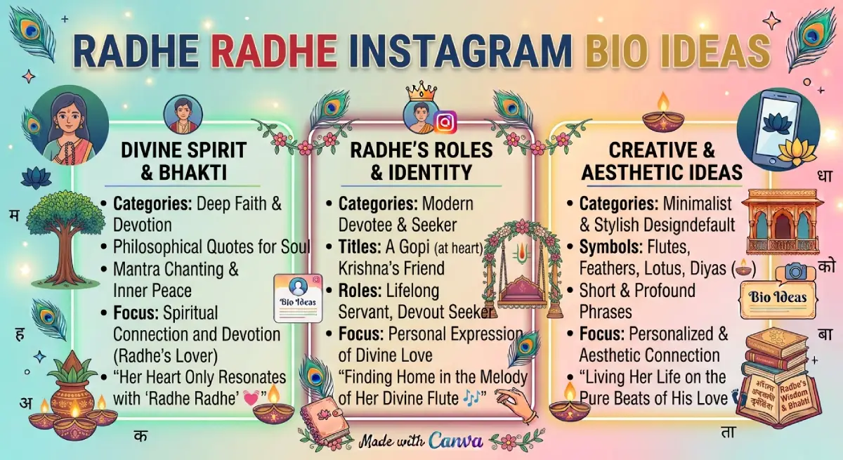 Radhe Radhe Instagram Bio Ideas