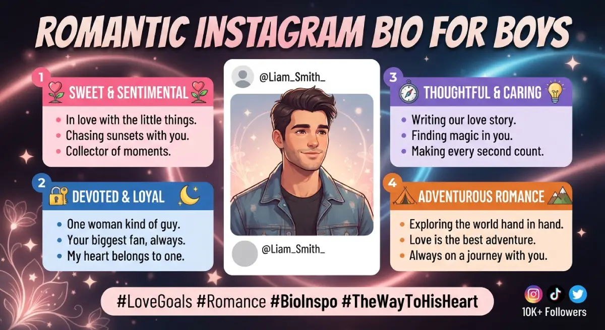 Romantic Instagram Bio for Boys